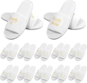 Ensemble de pantoufles jetables en tissu éponge de qualité supérieure pour hôtel, antidérapantes, confortables, taille voyage - Product Image 1