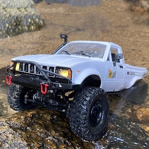 WPL C24-1 <strong>Hilux</strong> Simulated All Terrain DIY Electric 4WD 4X4 Led Light Alloy Remote Control <strong>RC</strong> Climbing Truck Toy Vehicle for Boys - Product Image 3