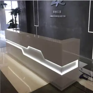 Mebel Kantor Desain Konter Meja Depan Industri Meja Resepsionis Superego Meja Resepsionis Kantor Bangunan Hotel