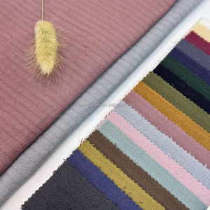 Tissu lavé <span class=keywords><strong>à</strong></span> rayures double couche 100% coton par le boulon, tissu de chemise brodé en coton floral <span class=keywords><strong>au</strong></span> <span class=keywords><strong>mètre</strong></span>/mètres - Product Image 5