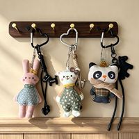 Porte-clés pendentif ours en plastique souple style forêt, dessin animé, cadeau haut de gamme, poupée, pendentif pour téléphone portable et sac