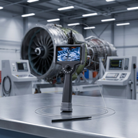 Endoscope vidéo ultra-fin, étanche IP67, image HD, écran tactile 6 pouces, caméra d'inspection pour l'inspection des avions