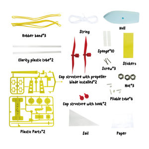 ชุดของเล่นเรือพลังงานยางยืดแบบ STEM สำหรับการศึกษา ชุดประดิษฐ์โฟม DIY ชุดค้นพบวิทยาศาสตร์สำหรับโครงการในห้องเรียน ชุดนักฟิสิกส์รุ่นเยาว์ - Product Image 2