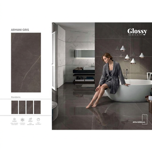 Azulejos de Porcelana Cerámica Gris Avario 600x1200mm, Azulejos de Piso y Pared con Acabado Pulido Efecto Mármol para Proyectos Comerciales - Product Image 5
