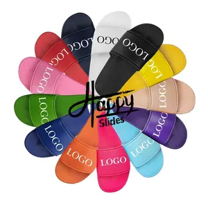 Custom Slides Footwear Sandal PVC Custom Logo Slippers Men Plain Blank Slide Sandal Slippers Custom Logo Slide Sandal