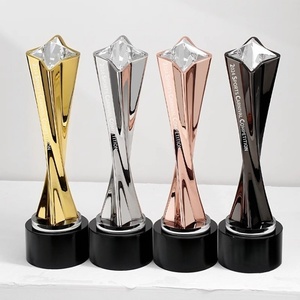 Premio in cristallo in resina regali Souvenir 8x30cm oro argento rame trofeo di cristallo personalizzato premi creativi incisi - Product Image 3