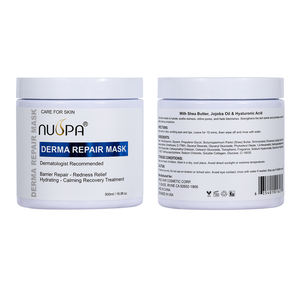 Masque crème pour le visage NUSPA Private Label 500 ml, apaise les irritations, réduit les rougeurs, masque facial à base de plantes multiples pour femmes et hommes - Product Image 1
