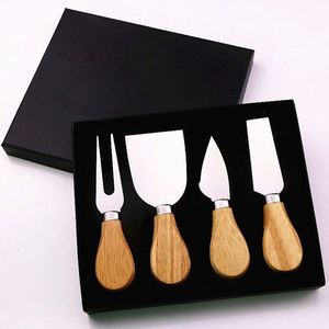 Juego de Cuchillos para Queso de Acero Inoxidable Ecológico de 4 y 6 Piezas con Tenedor para Crema, Utensilios de Repostería para Cocina, Aptos para Lavavajillas - Product Image 1