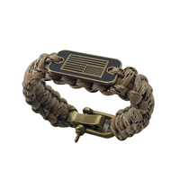 Bracelet porte-clés tactique durable en nylon avec manille métallique pour équipement d'urgence - Aventures en plein air, randonnée, camping, escalade