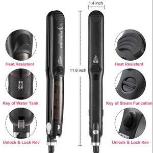 Plancha plana <span class=keywords><strong>de</strong></span> <span class=keywords><strong>vapor</strong></span> para alisar el cabello, plancha <span class=keywords><strong>de</strong></span> <span class=keywords><strong>vapor</strong></span> profesional <span class=keywords><strong>de</strong></span> marca privada - Product Image 3