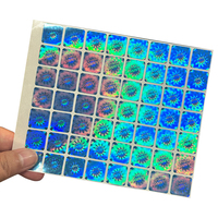 Pegatinas holográficas de autenticidad 5x7, hilo de seguridad troquelado personalizado, Material PET para reloj inteligente y sombrero, uso de gotas para ojos