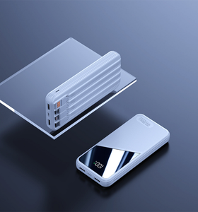 Banco <span class=keywords><strong>de</strong></span> Energía <span class=keywords><strong>de</strong></span> Carga Rápida <span class=keywords><strong>de</strong></span> 22.5W y 60000mAh, 4 Cables Integrados, Pantalla Digital LED, <span class=keywords><strong>Cargador</strong></span> <span class=keywords><strong>Portátil</strong></span> <span class=keywords><strong>de</strong></span> Alta Capacidad para <span class=keywords><strong>Teléfono</strong></span> y Tableta - Product Image 6