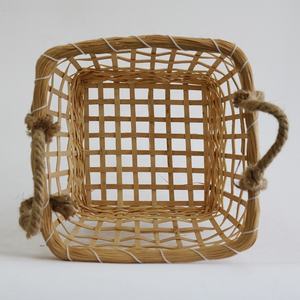 थोक सस्ते बांस विकर कपड़े धोने का भंडारण टोकरी चीन में किए गए - Product Image 4