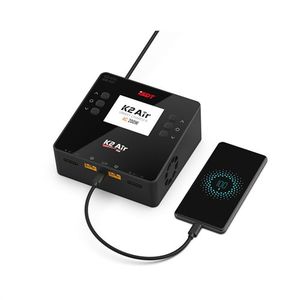 เครื่องชาร์จแบตเตอรี่ NEW <span class=keywords><strong>ISDT</strong></span> <span class=keywords><strong>K2</strong></span> <span class=keywords><strong>Air</strong></span> AC 200W DC 500Wx2 20A แบบสองช่องสัญญาณ สำหรับแบตเตอรี่ Lipo NiMh Pb - Product Image 4