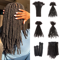 OrientFashion Dreadlocks Cheveux Humains Véritables Microlocs Interlocs Dreadlocs Extensions de Cheveux Naturels