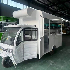 Tricycle électrique à 3 roues, chariot alimentaire, camion de restauration rapide avec cuisine complète pour les collations, le café, la crème glacée - Product Image 1