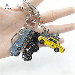 Portachiavi in Metallo Personalizzato di Alta Qualità con Ciondolo Rotondo in Smalto Duro, Portachiavi Souvenir con Logo - Product Image 5