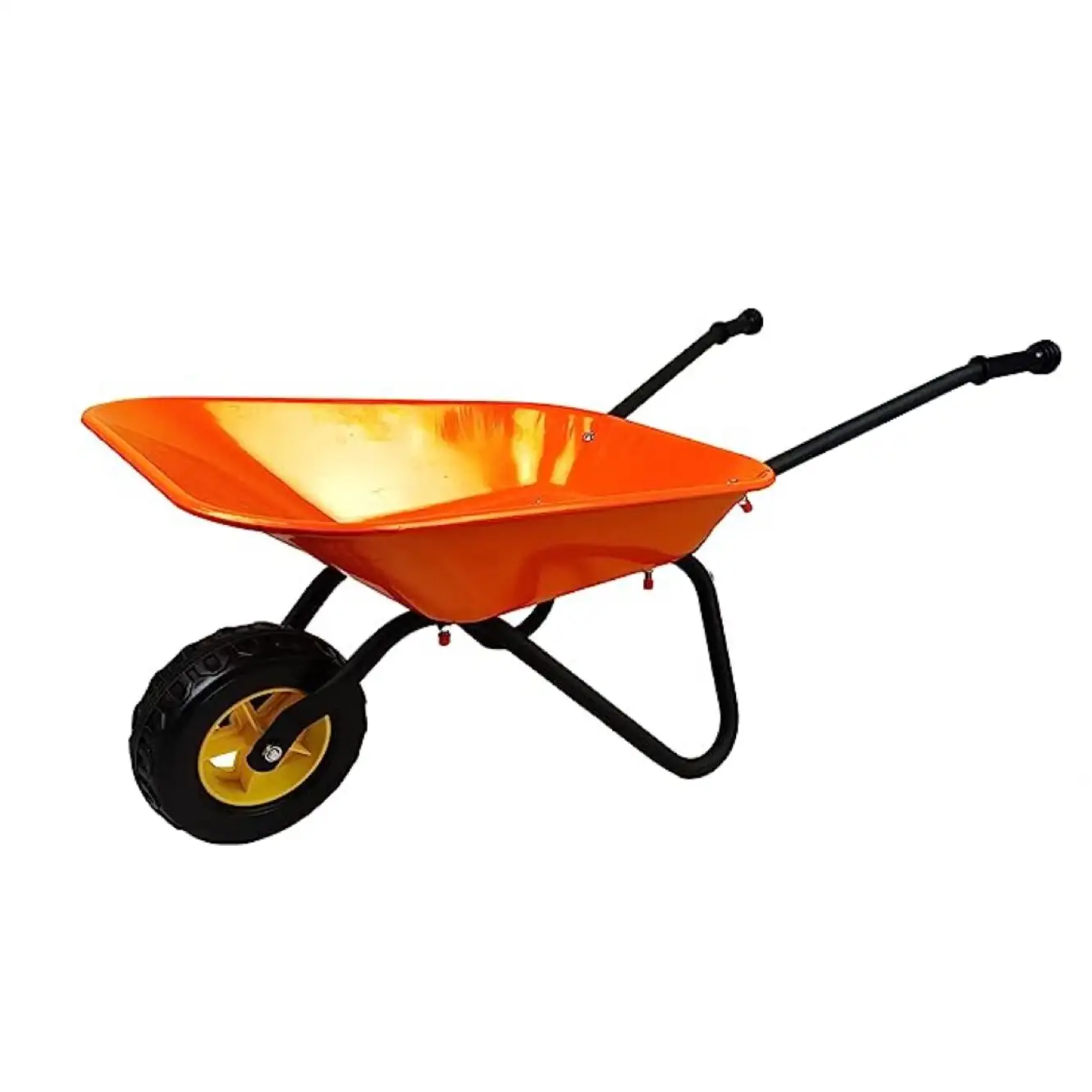 Metal Child Wheel Barrow Red Green Orange Kids Gardening Tools Toys Kids Wheelbarrow