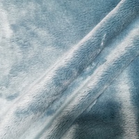 Tissu en velours pelucheux en fausse fourrure 100% polyester de couleur unie, super doux, brossé, antistatique, en gros personnalisé pour couverture de fille