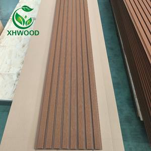 Revêtement mural WPC co-extrusion de haute qualité Panneau cannelé à lattes composites <span class=keywords><strong>en</strong></span> bois et plastique pour panneau de conception extérieure - Product Image 4