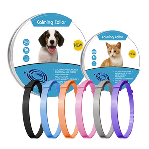 <span class=keywords><strong>Chanson</strong></span> Fabricant Réglable Anti-Anxiété Chien Chat Calmant Collier En Caoutchouc Souple Solide Non Toxique Huiles Essentielles En Gros - Product Image 1