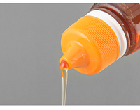 Bouteille de miel en plastique sans BPA pour animaux de compagnie 200g/250g/350g/380g emballage vide de capacité de 500ml pour sauce et liquide utilisation 100ml