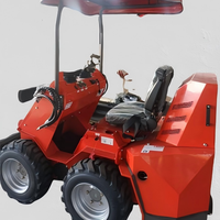 Petite machine à chargement frontal avec bras de levage extensible, quatre roues motrices, pour le transport de marchandises en plusieurs contextes