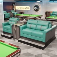 Nouveau modèle de fauteuil lounge haut de gamme en PU de style cassette pour salles de billard et clubs de piscine