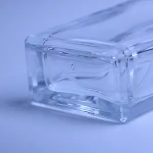 Frasco de perfume para atacado frasco de perfume quadrado de 100ml em spray de vidro