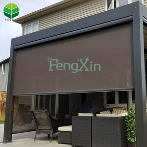 Pergola sang trọng với khu vườn ngoài trời không thấm nước che nắng cơ giới CuộN Rèm Bộ dụng cụ Màn hình Zip - Product Image 6