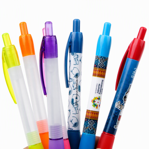 Bolígrafo retráctil de plástico con película de transferencia térmica, logotipo personalizado, piezas de color personalizadas, impresión en seda, bolígrafos personalizados para promoción al por mayor - Product Image 6