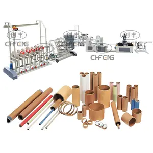 CFJG-20 two heads Multi Knives Paper Tube Core Making Machine Winding Machine for toilet paper