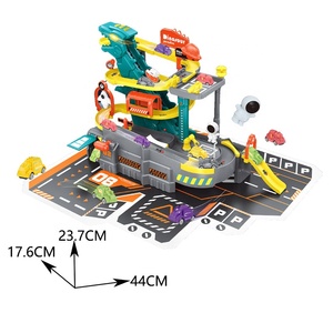Set de Juego Jacko Toys con Luz y Música, Pista Espacial de Dinosaurios y Estacionamiento con Mini Auto, Set de Juguetes de Dinosaurios, Regalo de Año Nuevo para Niños - Product Image 3