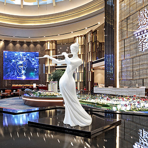 Figuras de Resina para Montar en el Suelo, Decoración Artística Contemporánea para Vestíbulos de Hoteles y Centros de Ventas - Product Image 1