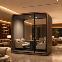 Cabine Acoustique Insonorisée Multi-Tailles pour Réunions, Studio, Bureau Portable Silencieux pour Écoles, Entreprises et Bureaux