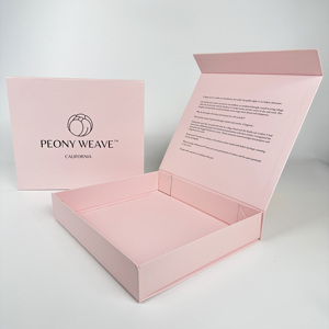 Hotsale Custom Logo Luxury Pink <b>Foldable</b> Magnetic Gift <b>Box</b> for Clothing Packaging - Product Image 1