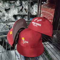 Gorra de Béisbol Clásica de Estilo Vintage con Bordado, Visera Plana, Cierre a Presión, 6 Paneles, Deportiva