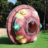 Dev şişme UFO hava balonu şişme uçan daire UFO uzay gemisi olay reklam için