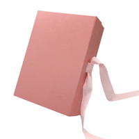 Maßgefertigte Rosa Faltbare Schuh-Geschenkbox Umweltfreundliche Kartonverpackung mit Logo Magnetverschluss und Tragbarem Design