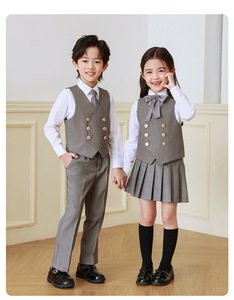Nuevo Conjunto <span class=keywords><strong>de</strong></span> Uniforme Escolar Estilo Preppy para Jardín <span class=keywords><strong>de</strong></span> Niños y Primaria, Túnica <span class=keywords><strong>de</strong></span> Graduación para Niños y Disfraz para el Día del Niño - Product Image 4