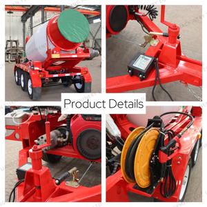 2CBM带液压提升功能的双轴混凝土搅拌罐拖车砂浆搅拌输送罐 - Product Image 3