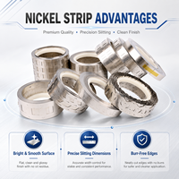 Bande de nickel pour batterie lithium 18650 1S, feuille d'alliage pour soudage par points, rubans adhésifs métalliques 1P-8P, accessoires pour batteries 18650/21700