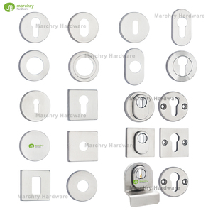 Anneau de poignée de porte en acier inoxydable satiné - Product Image 2