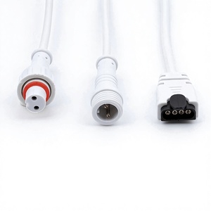 M12-2 코어 PVC 순동 방수 케이블 RGB4P 방수 남성/여성 와이어 하네스 0.3 제곱 플러그 조인트 야외 조명 - Product Image 2