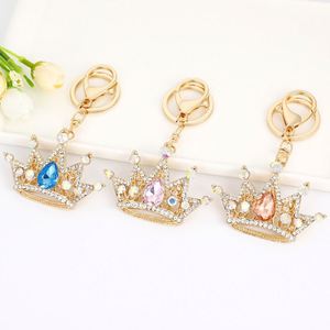 Creative Bowknot Metal Crown <b>Key</b> <b>Ring</b> Bag Accessories Rhinestone Crystal Crown Charm Keychain for Women - Product Image 1