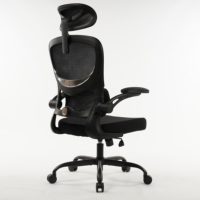 Chaise de bureau ergonomique, chaise de bureau en maille pour la maison, capacité de 330 lb, avec roulettes, chaises de jeu confortables