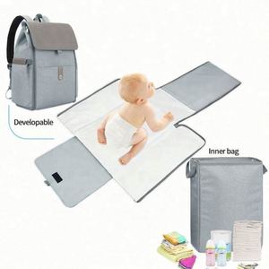 Design Factory Hot Selling Lightweight 3 in 1 Diaper Bag <b>Backpack</b> With Changing Station - Product Image 1