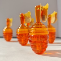 Emballage vide pour gloss à lèvres en forme de pot de miel personnalisé Siyiping, base de gloss à lèvres en forme de nid d'abeille, transparent, jaune, gloss à lèvres, vente en gros