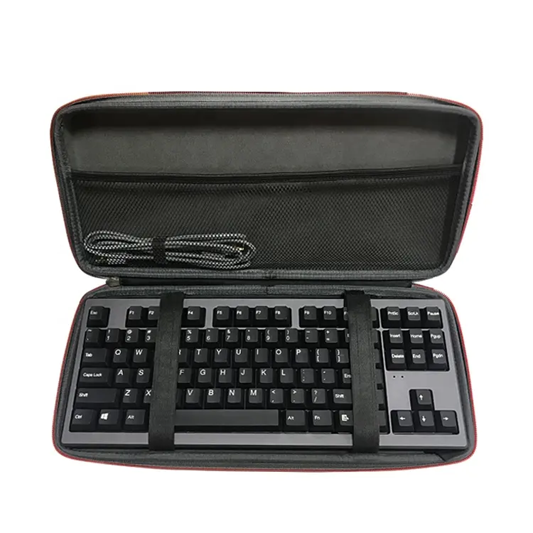 Eva Hard Pelindung Keyboard Tas dengan Elastis dan Mesh Saku Penyimpanan Membawa Perjalanan Keras Case untuk Advanced Wireless Keyboard