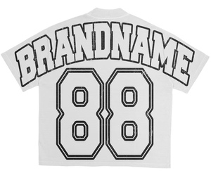 T-Shirt Grafica Streetwear Y2K per Uomo, Stampa Cartoon Urbana Anni '90, Maglietta Oversize in Cotone Pesante, Hip Hop Angelo <span class=keywords><strong>e</strong></span> Diavolo 88 Bianco - Product Image 2